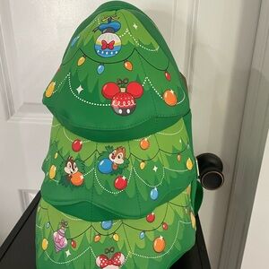 Loungefly Green Christmas Tree Backpack